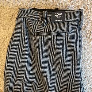 Grey wool herringbone trousers brand new